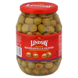 Lindsay Pimiento Manzanilla Olives 21 oz