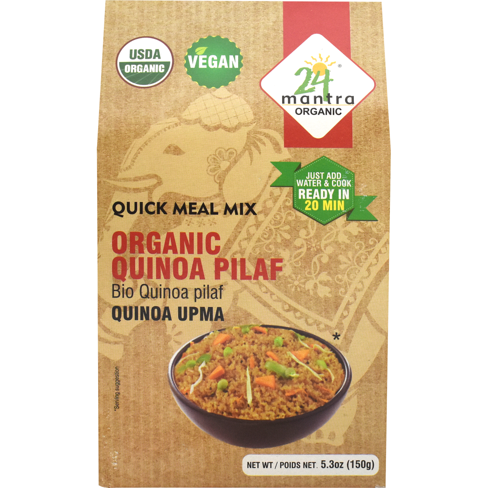 slide 1 of 1, 24 Mantra Organic Quinoa Pilaf Quinoa Upma, 5.3 oz