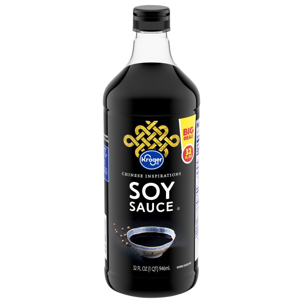 slide 1 of 3, Kroger Soy Sauce, 32 fl oz