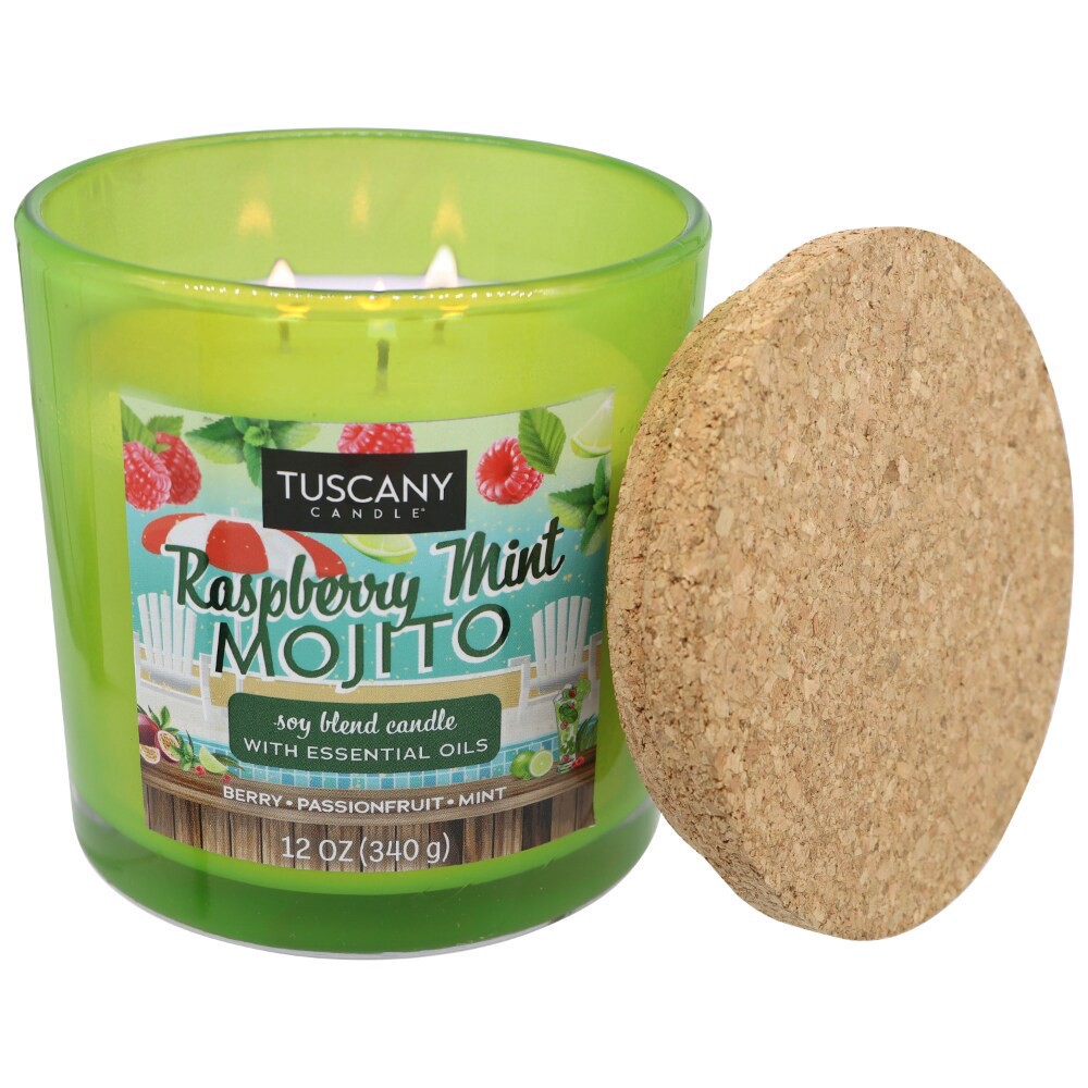 slide 2 of 2, Tuscany Candle Raspberry Mint Mojito Jar Candle, 12 oz