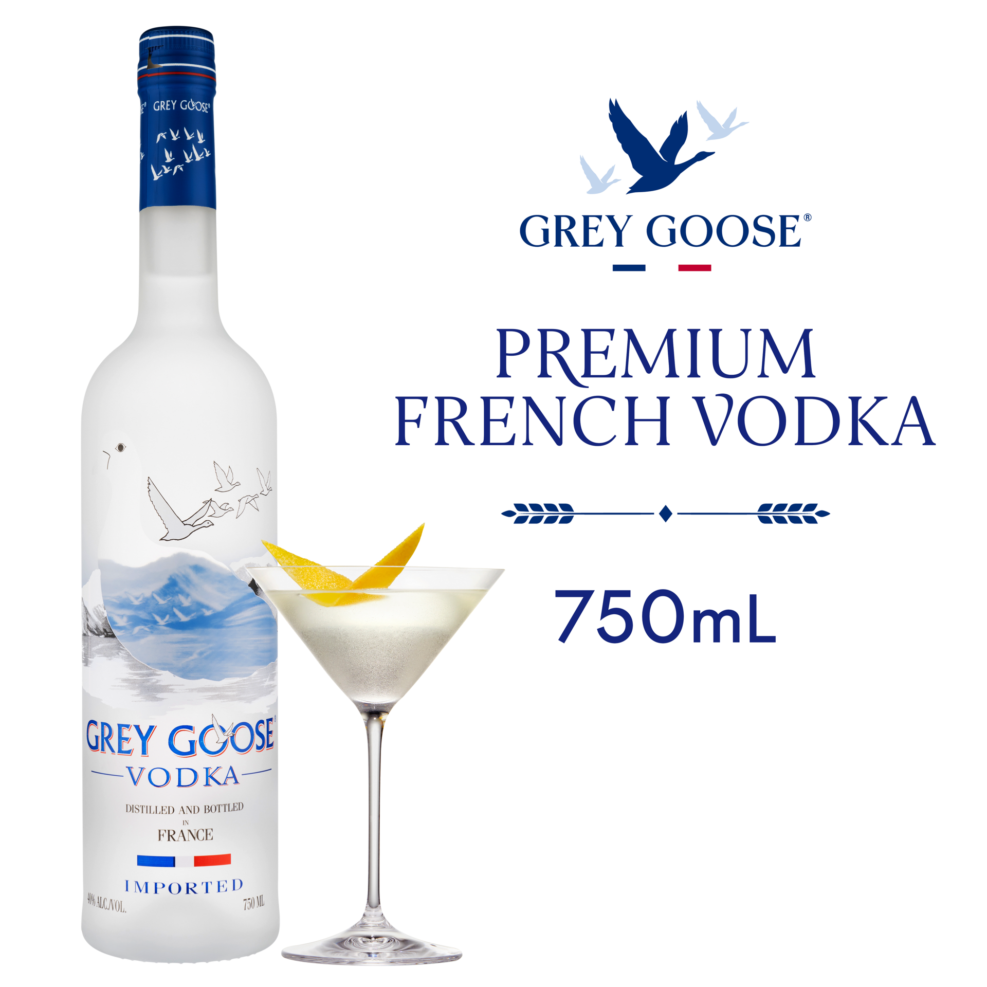 slide 1 of 49, Grey Goose Vodka 40% 75Cl/750Ml, 750 ml