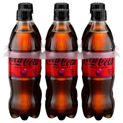 Coca-Cola Cherry Zero Bottles, 16.9 fl oz, 6 Pack