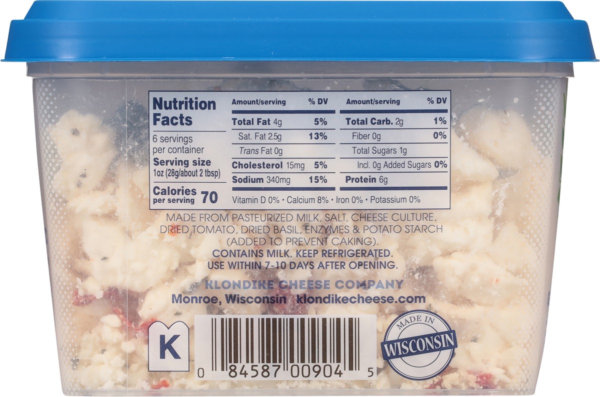 slide 8 of 12, Odyssey Crumbled Tomato & Basil Feta 6 oz, 6 oz