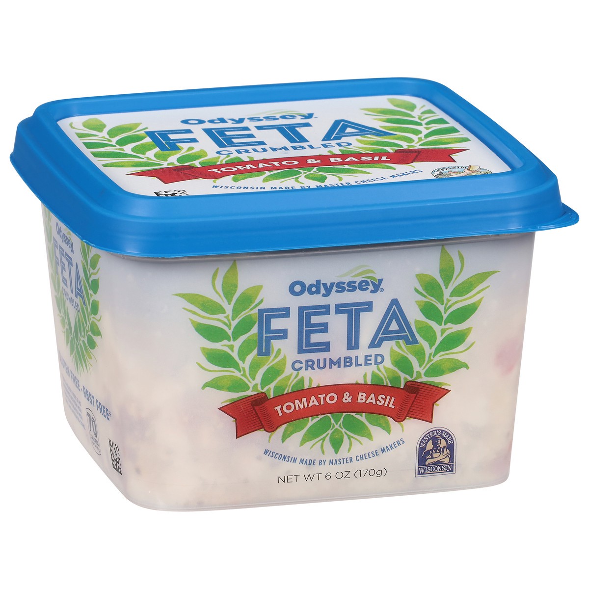 slide 6 of 12, Odyssey Crumbled Tomato & Basil Feta 6 oz, 6 oz