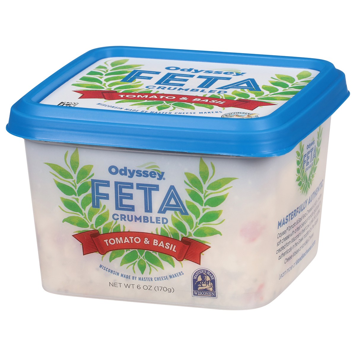slide 11 of 12, Odyssey Crumbled Tomato & Basil Feta 6 oz, 6 oz
