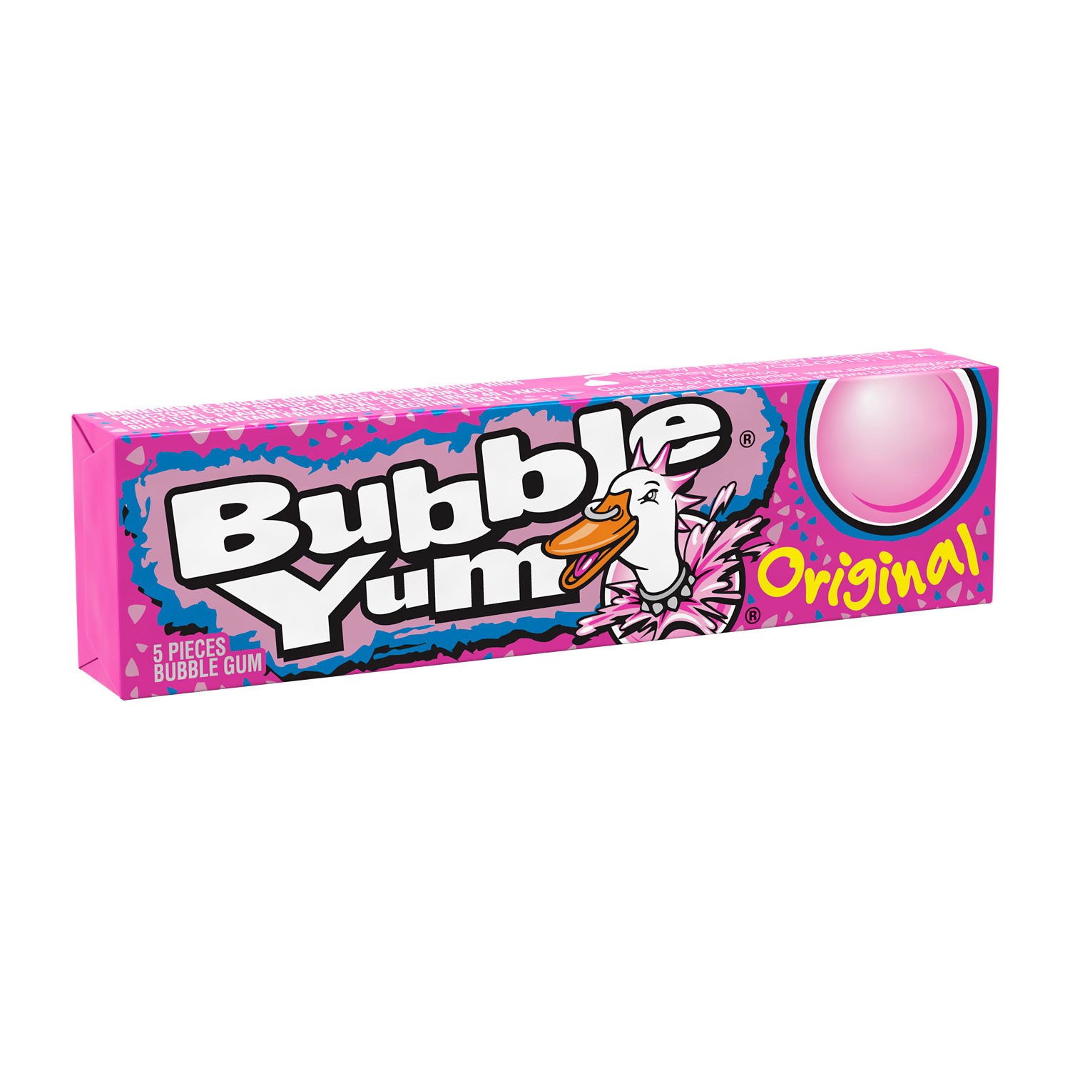 slide 1 of 4, Bubble Yum Hershey's Bubble Yum Bubble Gum, Original, 5 ct