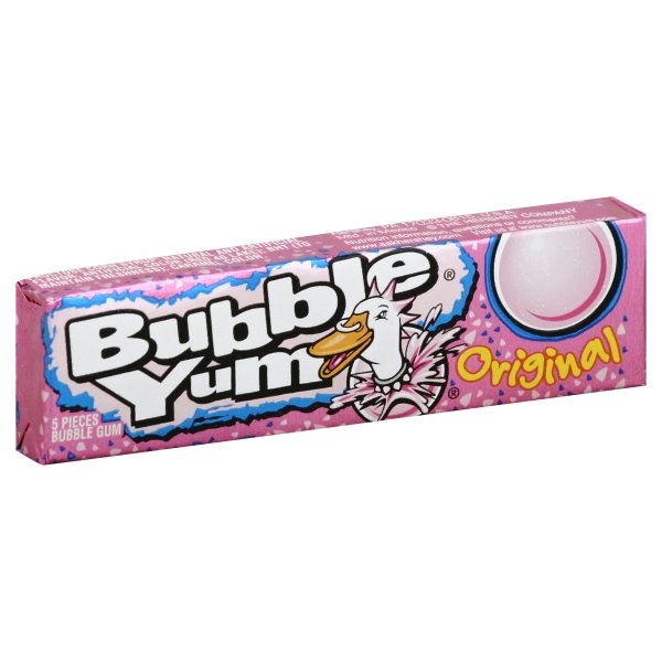 slide 1 of 1, Bubble Yum Original Bubble Gum, 5 ct