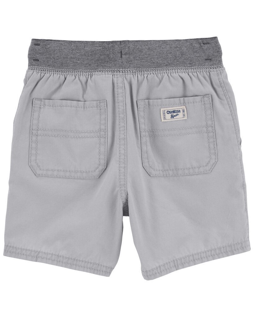 slide 2 of 2, Oshkosh Baby Drawsting Chino Shorts Grey 18M, 1 ct