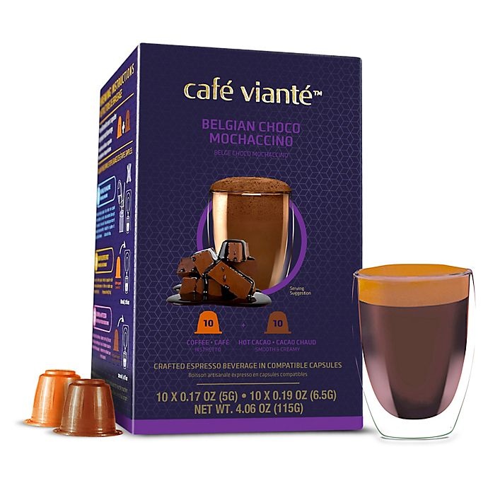 slide 1 of 5, Café Vianté Belgian Chocolate Mochaccino Capsules, 20 ct
