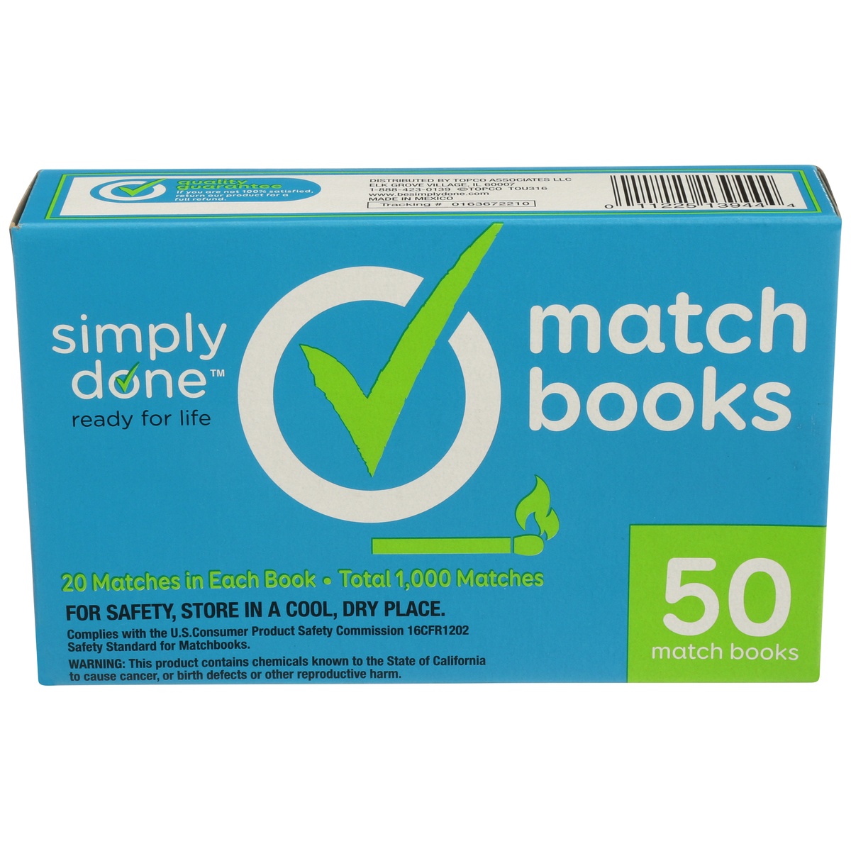 slide 1 of 1, Simply Done Match Books, 50 ct