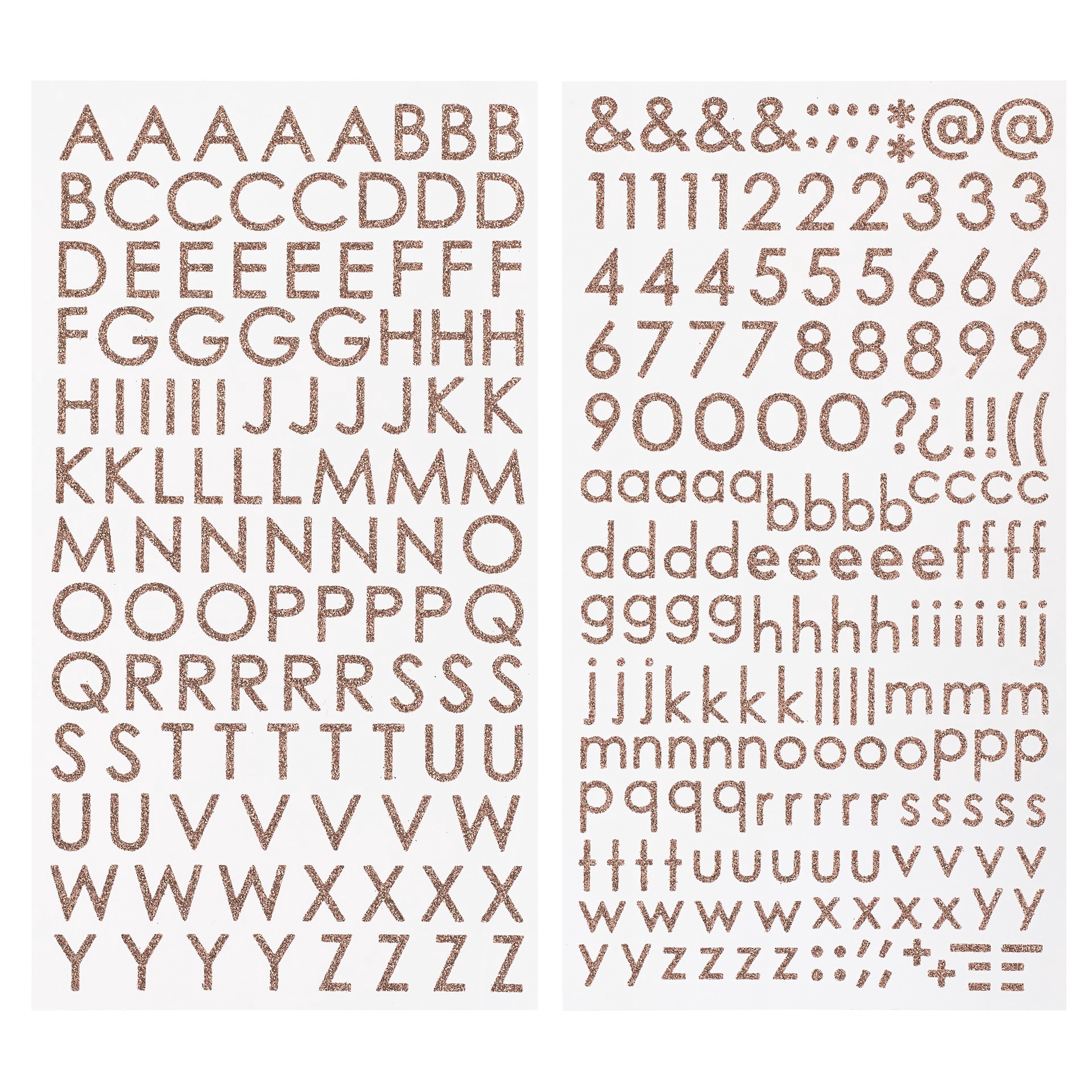 slide 3 of 3, Glitter Block Alphabet Stickers By Recollections, 2 in