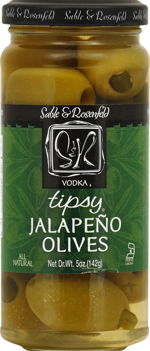 slide 2 of 2, Sable & Rosenfeld Tipsy Olives Jalapeno - 5 Oz, 5 oz