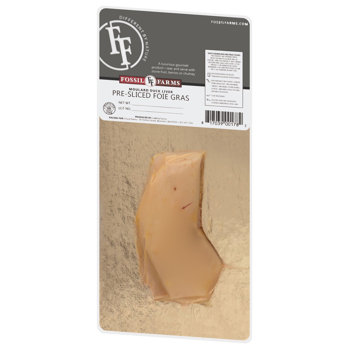 slide 2 of 4, Fossil Farms Duck Foie Gras Sliced 2 Oz, 2 oz
