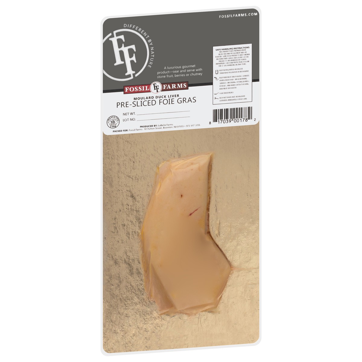 slide 3 of 4, Fossil Farms Duck Foie Gras Sliced 2 Oz, 2 oz
