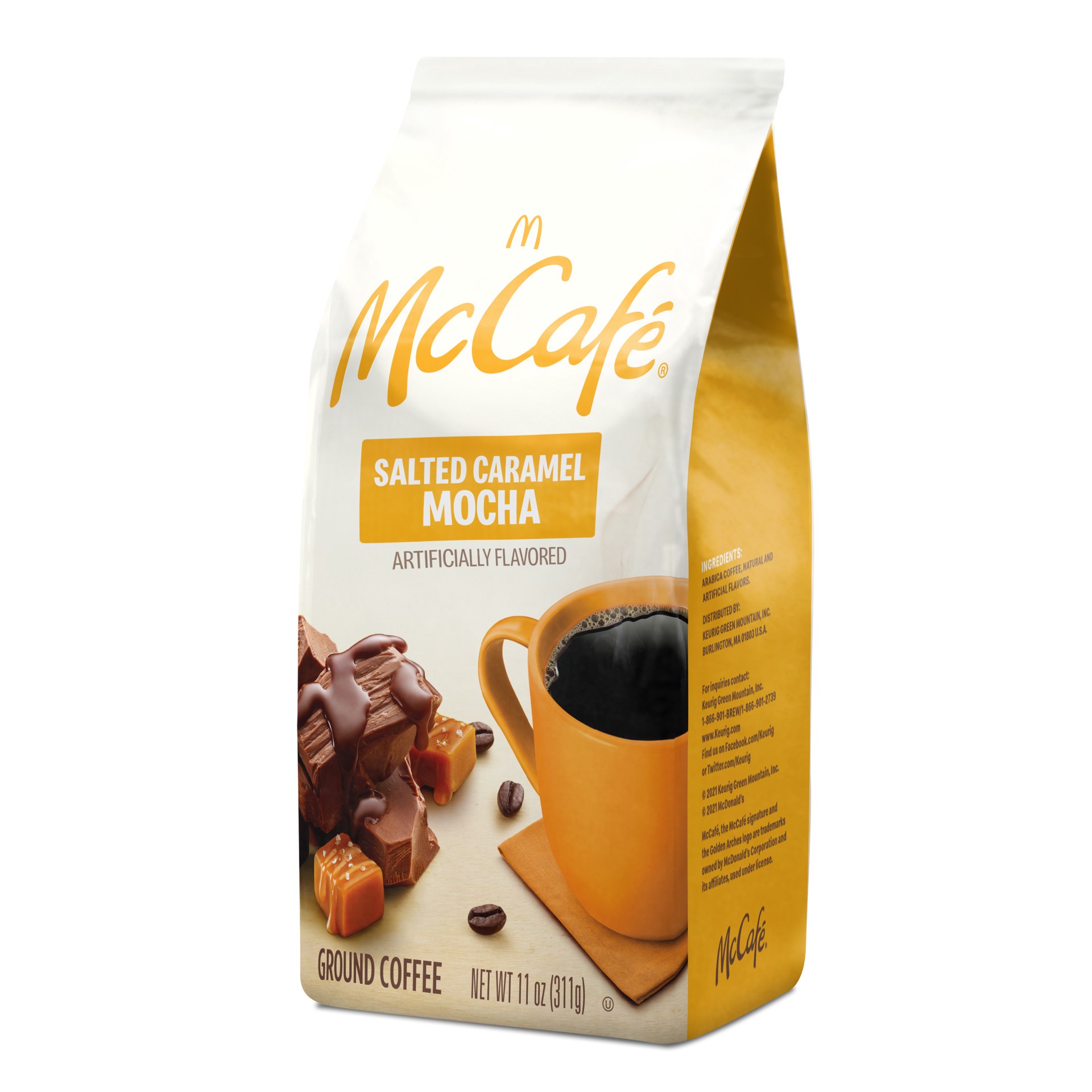 slide 5 of 5, McCafé Light Roast Salted Caramel Mocha Ground Coffee - 11 oz, 11 oz