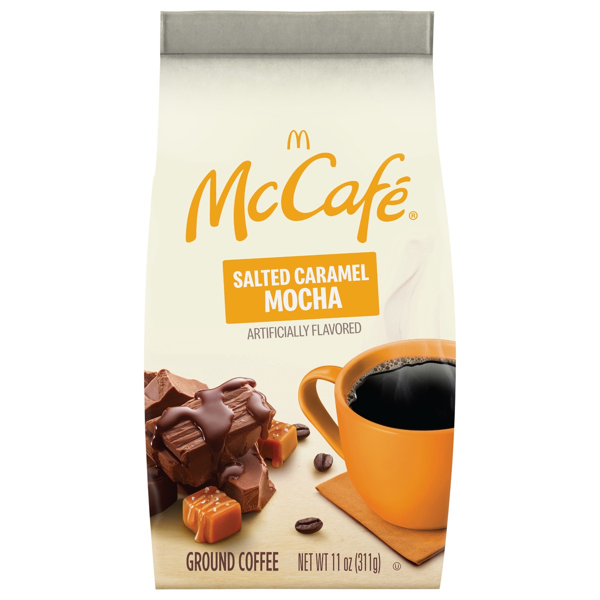 slide 1 of 5, McCafé Light Roast Salted Caramel Mocha Ground Coffee - 11 oz, 11 oz