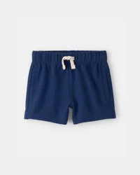Baby Boy French Terry Shorts - Blue Navy