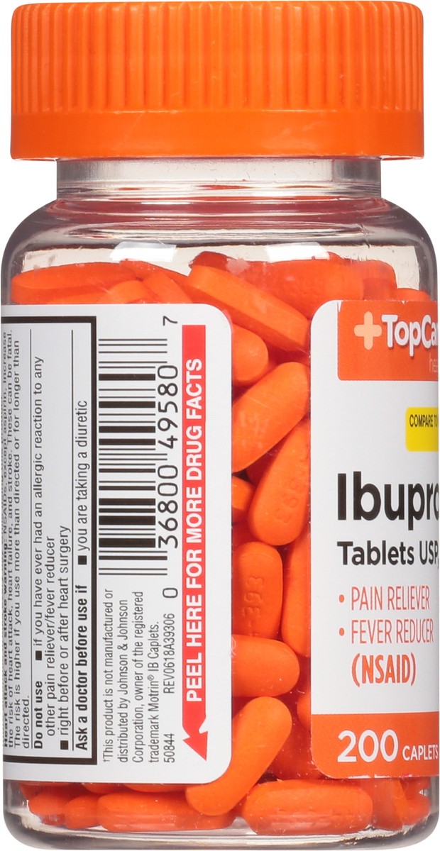 slide 2 of 9, TopCare Health 200 mg Ibuprofen 200 Coated Caplets, 200 ct