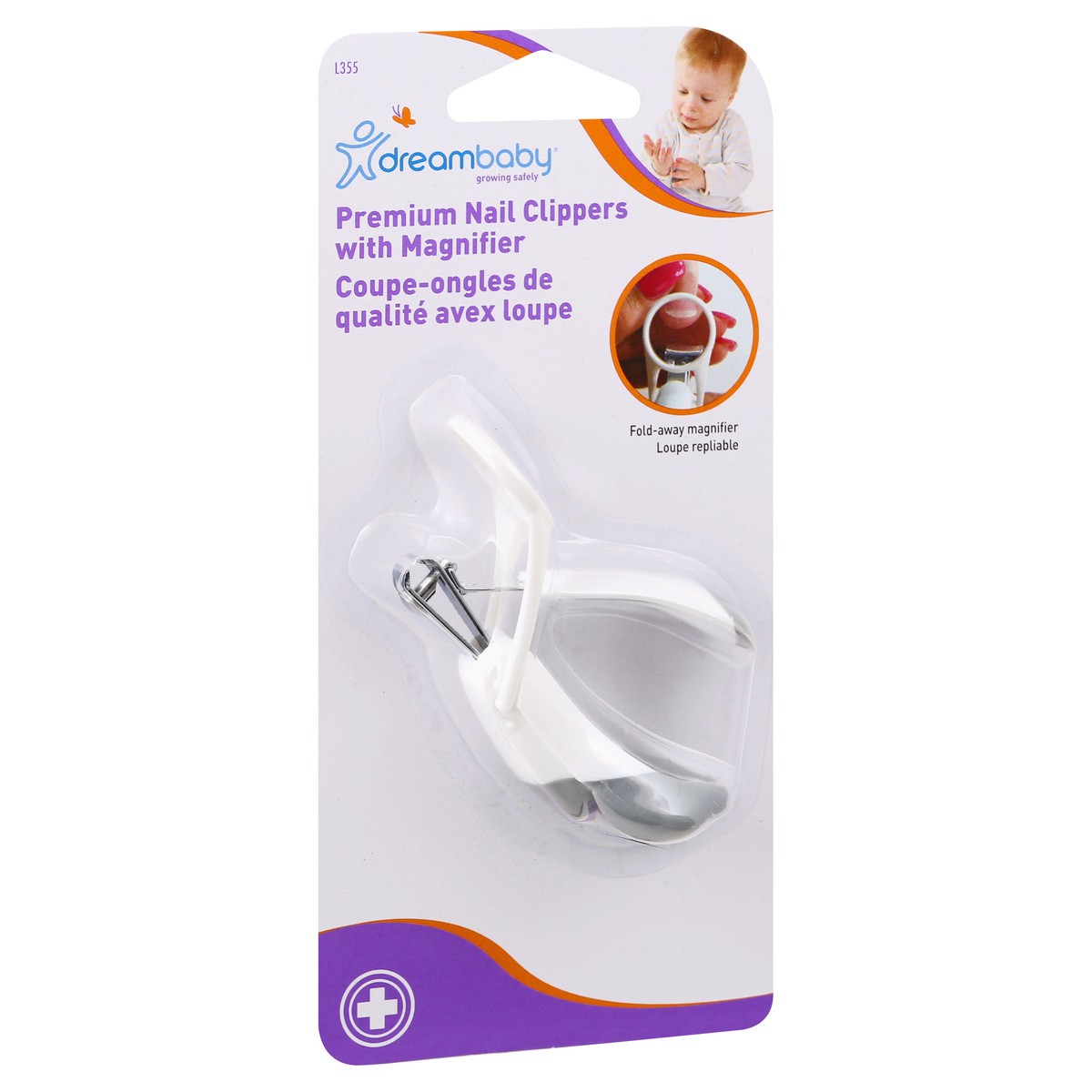 slide 2 of 9, Dreambaby Premium Nail Clippers with Magnifier 1 ea, 1 ct