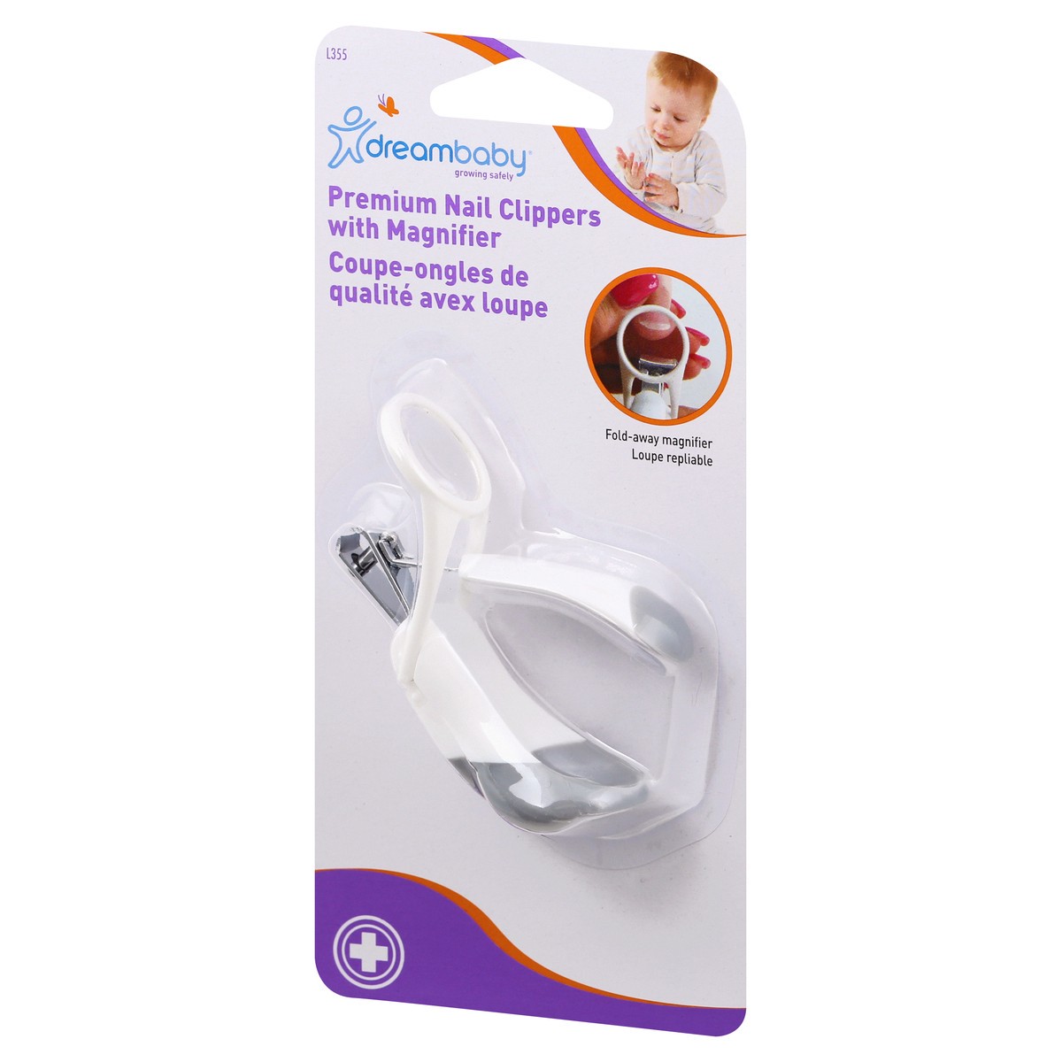 slide 3 of 9, Dreambaby Premium Nail Clippers with Magnifier 1 ea, 1 ct