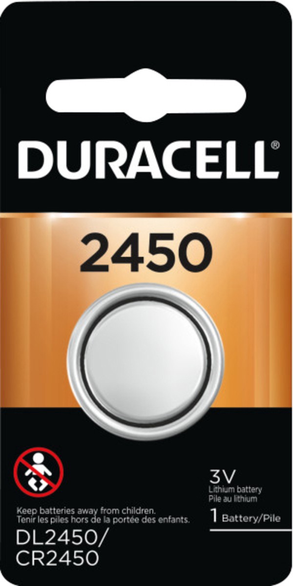 slide 4 of 4, Duracell Lithium Coin Battery, 2450, 3v