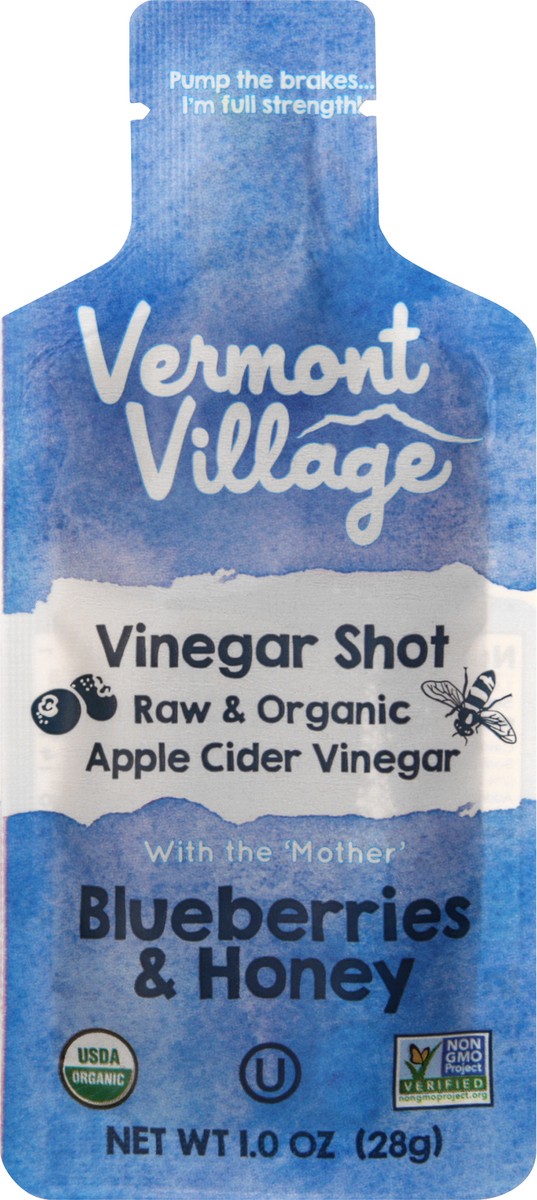 slide 7 of 8, Vermont Village Blueberries & Honey Vinegar Shot, 1 oz