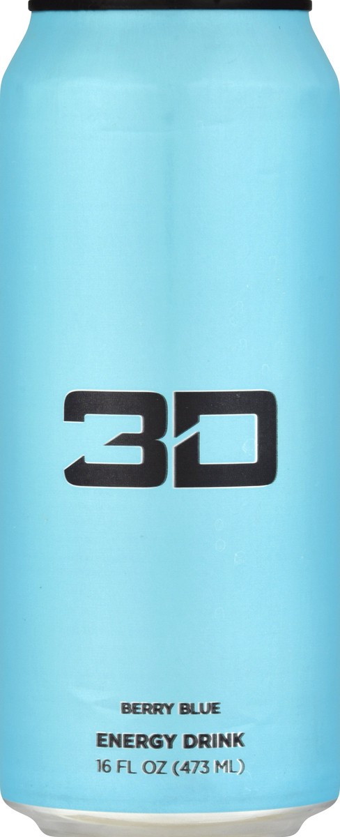 slide 1 of 9, 3D Blue Energy Drink - 16 fl oz, 16 fl oz