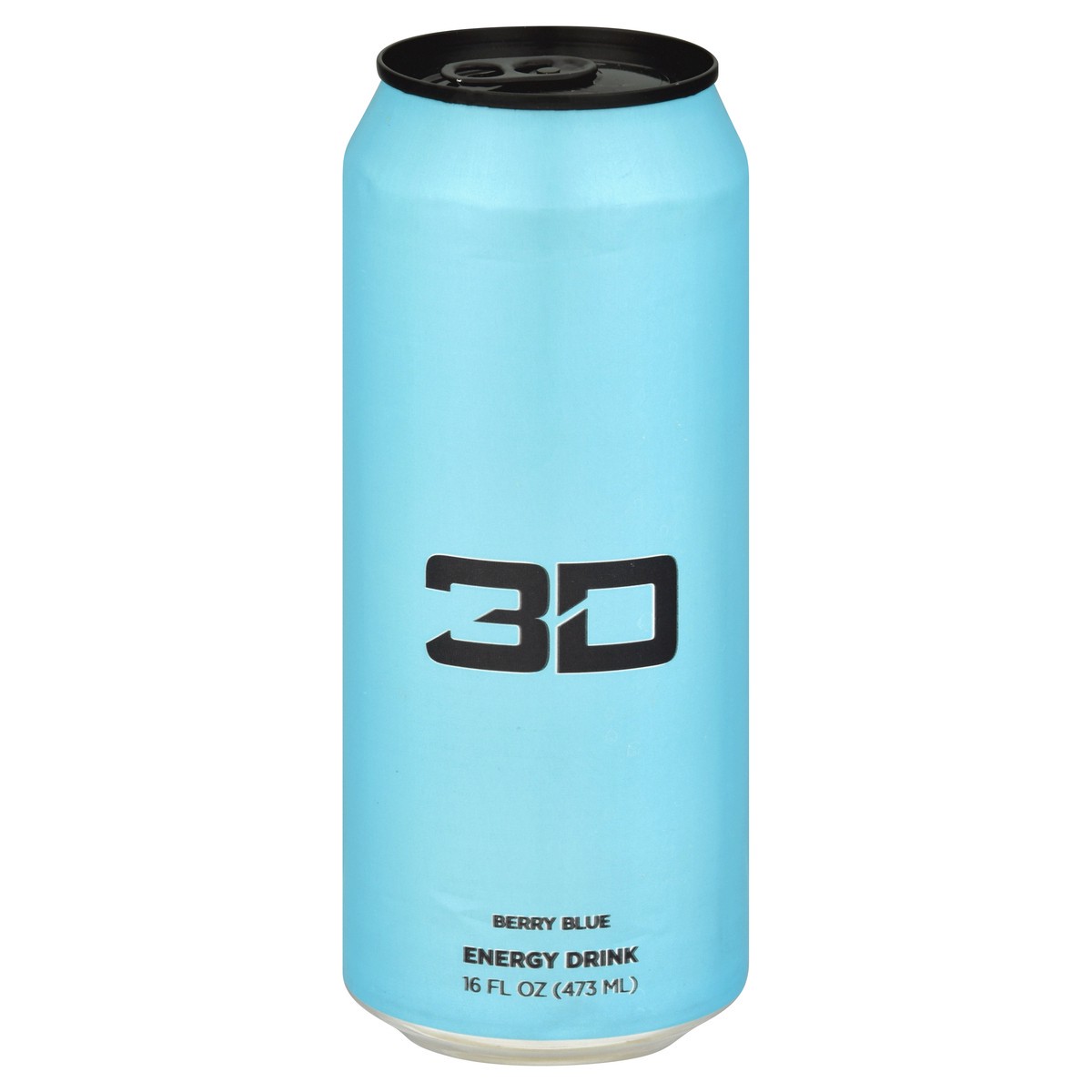 slide 1 of 9, 3D Blue Energy Drink, 16 fl oz
