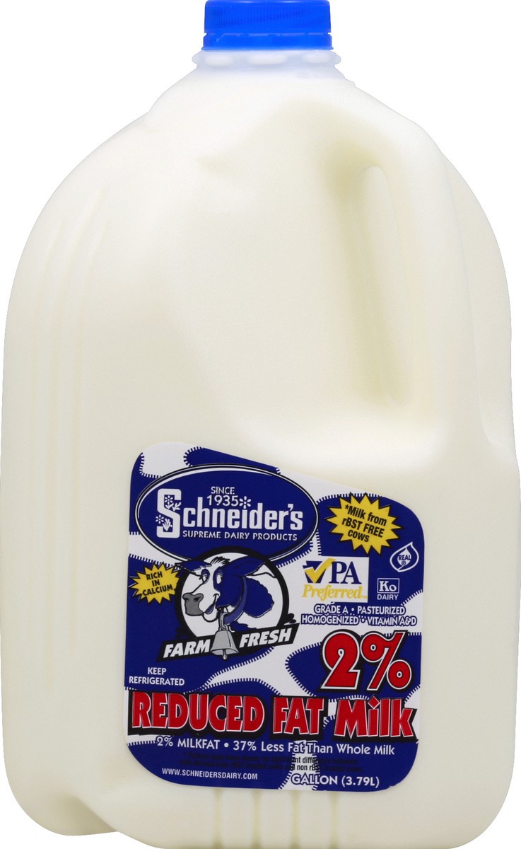 slide 3 of 4, Schneiders Milk, 2% Reduced Fat, 1 ct