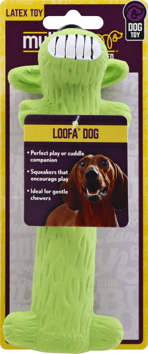 slide 2 of 8, MultiPet Toy Dog Loofa Latex 1.000 Ea, 1 ct