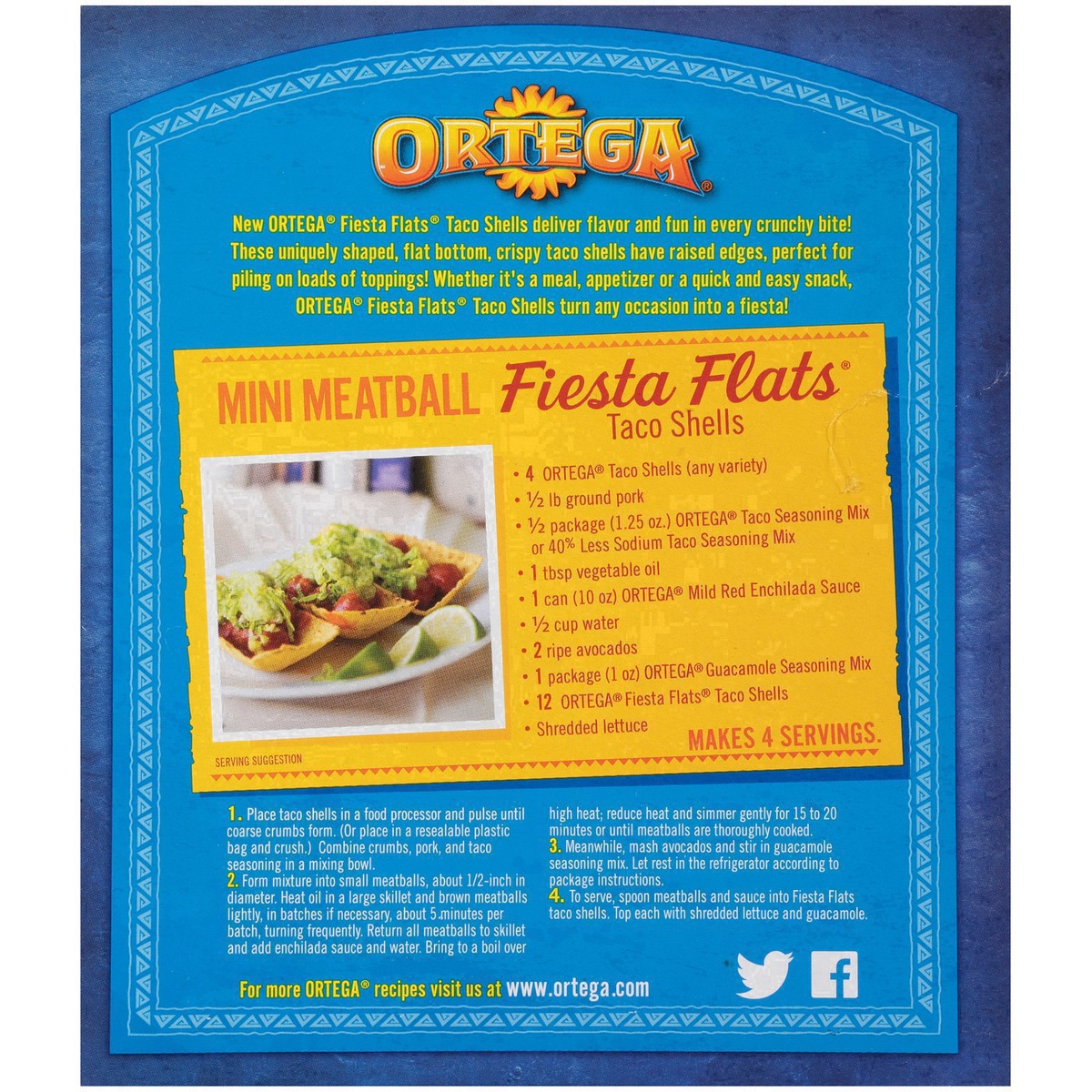 slide 22 of 27, Ortega Fiesta Flats Flat Bottom Taco Shells, 12 ct