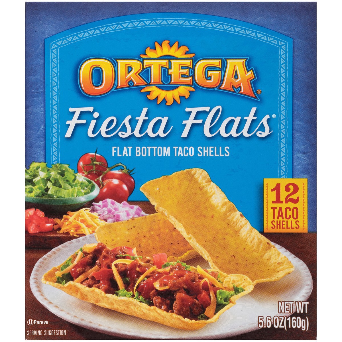 slide 10 of 27, Ortega Fiest Flats Flat Bottom Taco Shells - 6.7oz/12ct, 12 ct