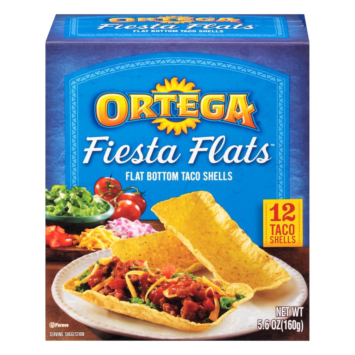 slide 11 of 27, Ortega Fiest Flats Flat Bottom Taco Shells - 6.7oz/12ct, 12 ct
