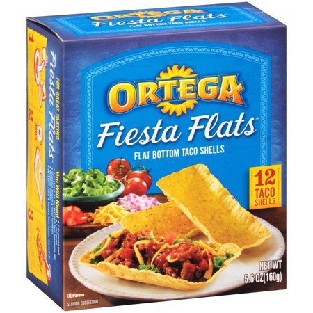 slide 16 of 27, Ortega Fiesta Flats Flat Bottom Taco Shells, 12 ct
