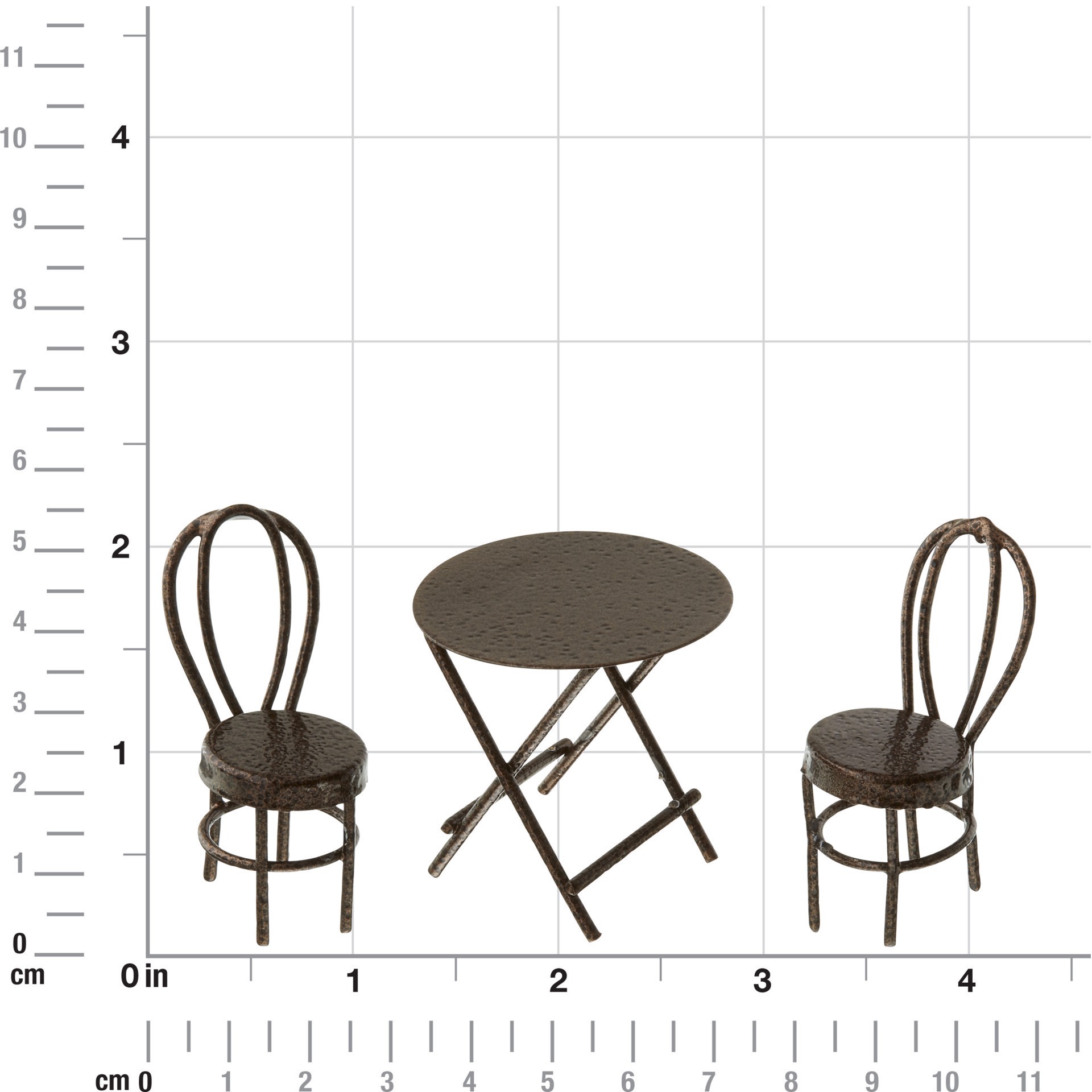 slide 3 of 3, Miniatures Table & Chairs By Make Market, 1/2 in