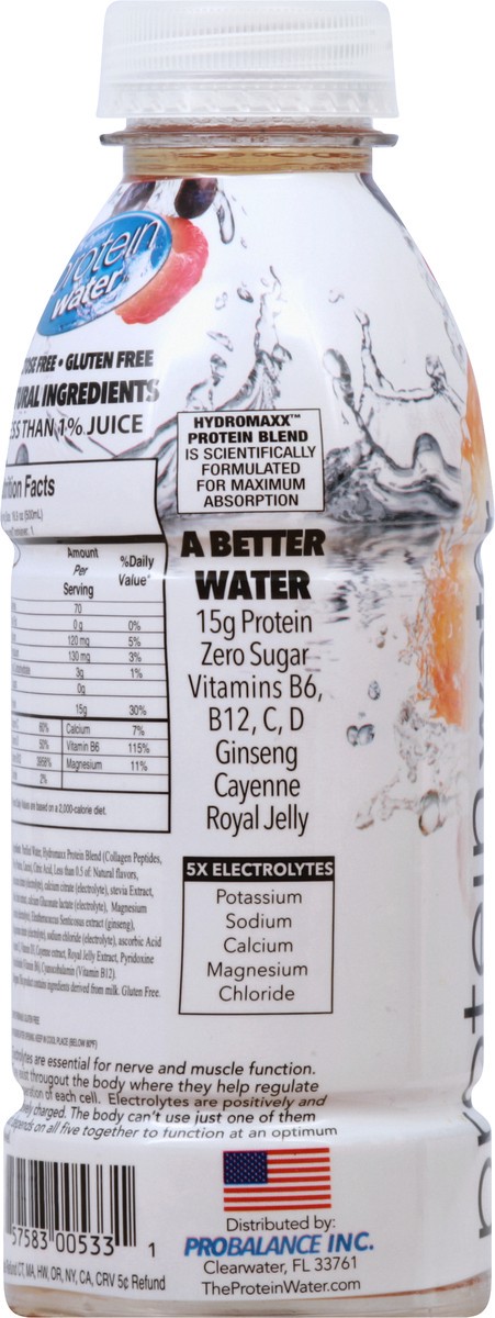 slide 8 of 10, Protein Water Water - 16.9 fl oz, 16.9 fl oz