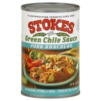 slide 1 of 1, Stokes Green Chile Sauce Pork Ranchero Mild, 15 oz