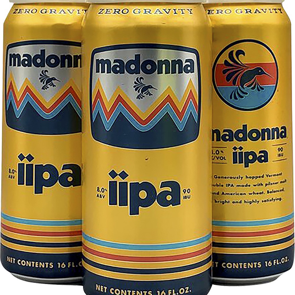 slide 1 of 1, Zero Gravity Craft Brewery Madonna Dipa Single, 4 ct; 16 oz