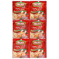 Malher Chicken Flavored Noodles Soup Mix - 6 - 0.95 oz Packets