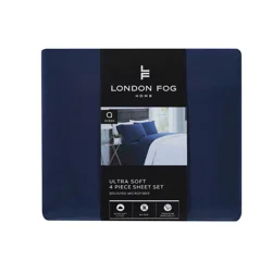 London Fog Medieval Blue Queen Sheet set