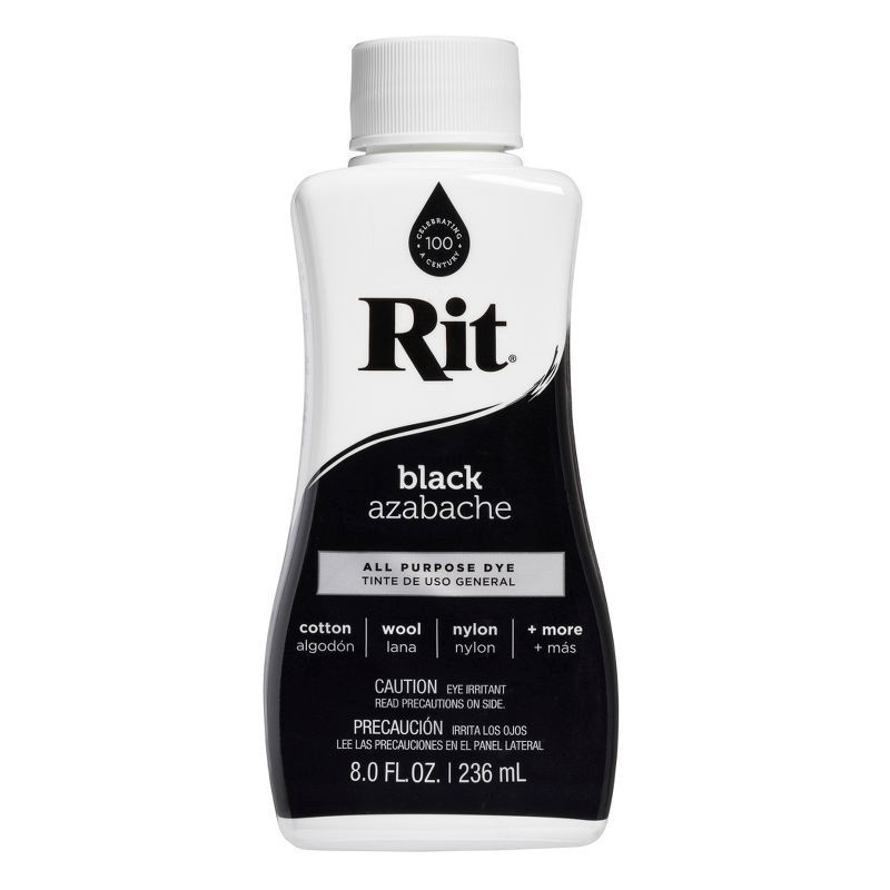 slide 1 of 9, Rit Black All Purpose Dye 8.0 fl oz, 8 fl oz