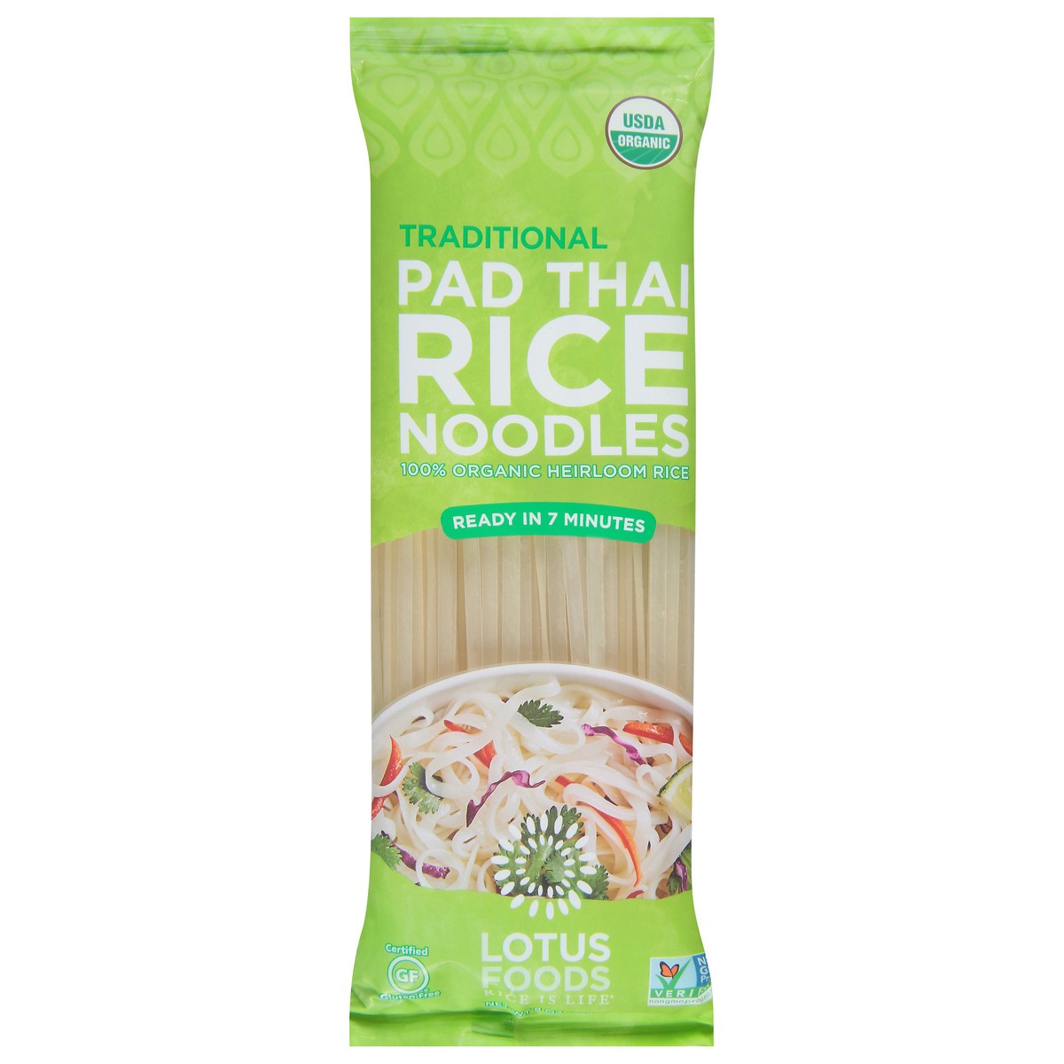 slide 1 of 9, Lotus Foods Organic Traditional Pad Thai Rice Noodles, 8 oz