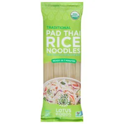 Lotus Foods Pad Thai Traditional Rice Noodles 8 oz