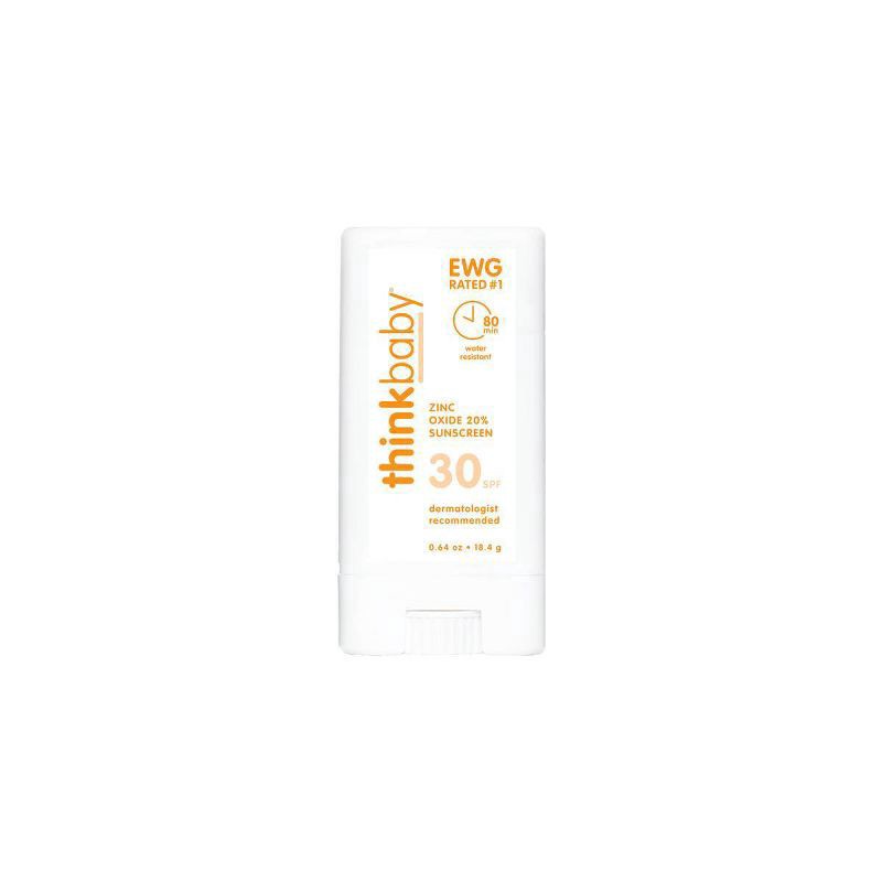 slide 1 of 1, thinkbaby Mineral Baby Sunscreen Stick, SPF 30 - 0.64oz, 0.64 oz