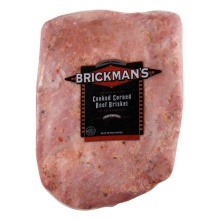 slide 1 of 1, Brickman's Cooked Corned Beef Brisket, per lb