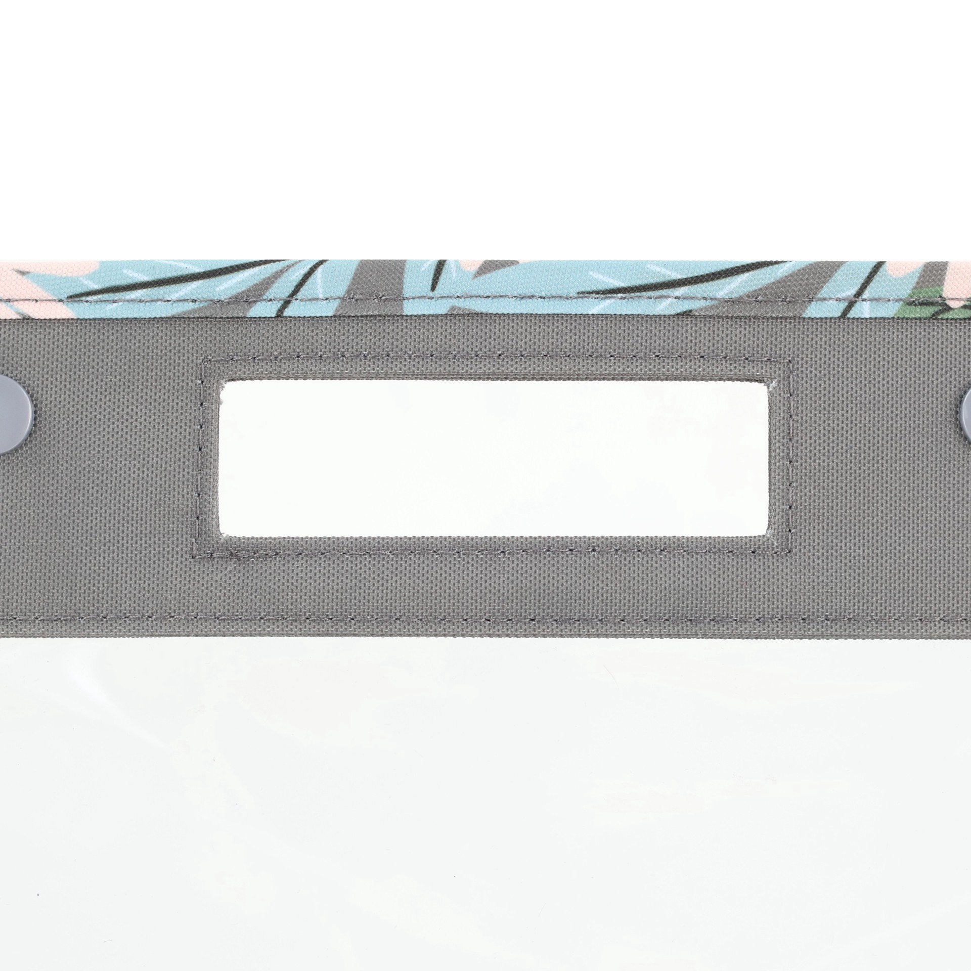 slide 2 of 3, Everything Mary Daisy Floral Print Clear Knitting Caddy & Project Bag, 12 in x 4.5 in x 12 in