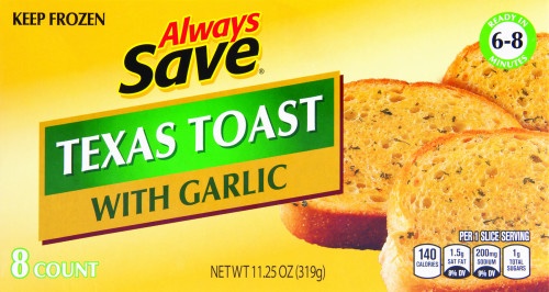 slide 1 of 1, Always Save Texas Toast With Garlic, 8 ct