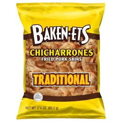 Baken-Ets Chicharrones Fried Pork Skins Traditional 2.125 Oz