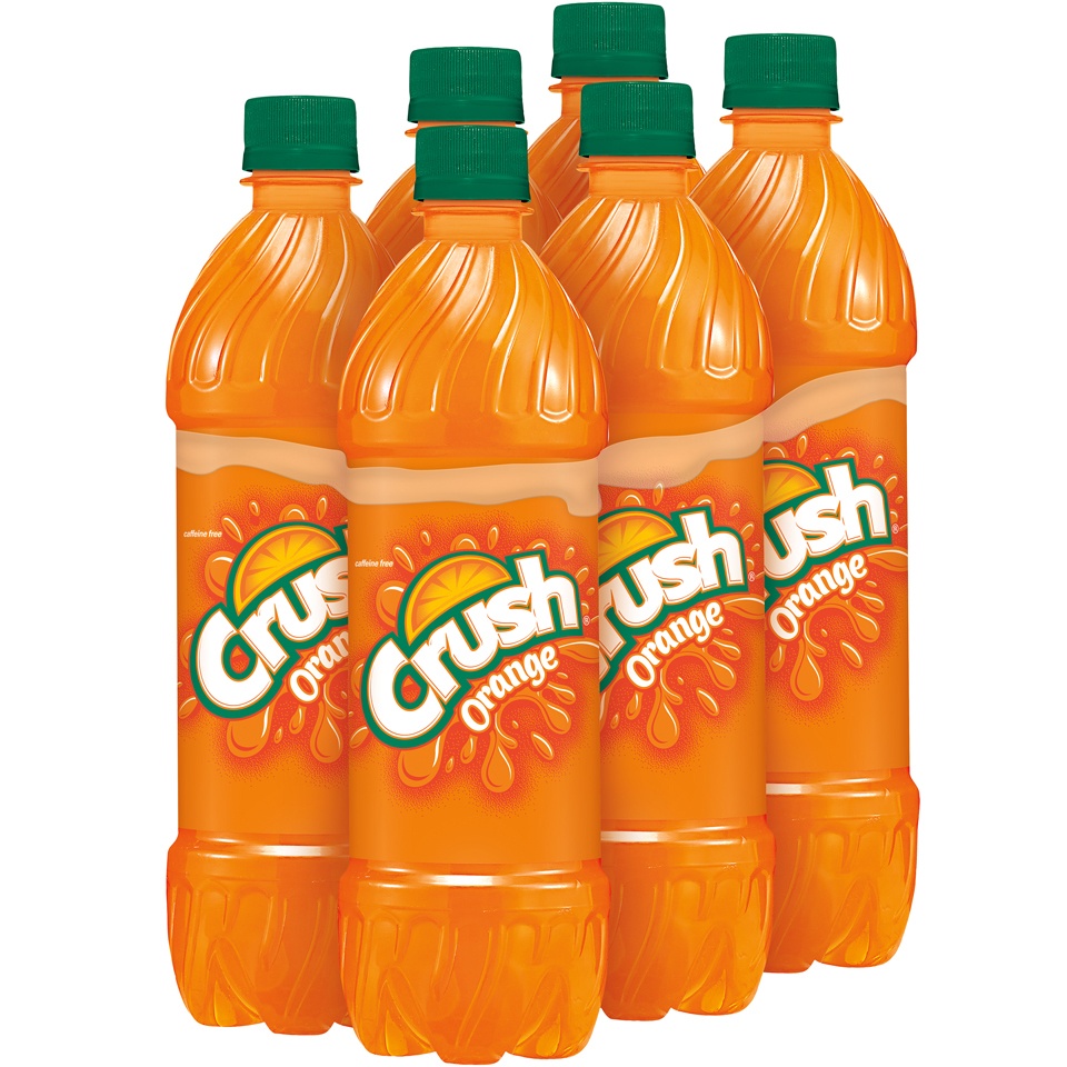 slide 2 of 3, Crush Orange Soda Bottles, 6 ct; 1/2 liter