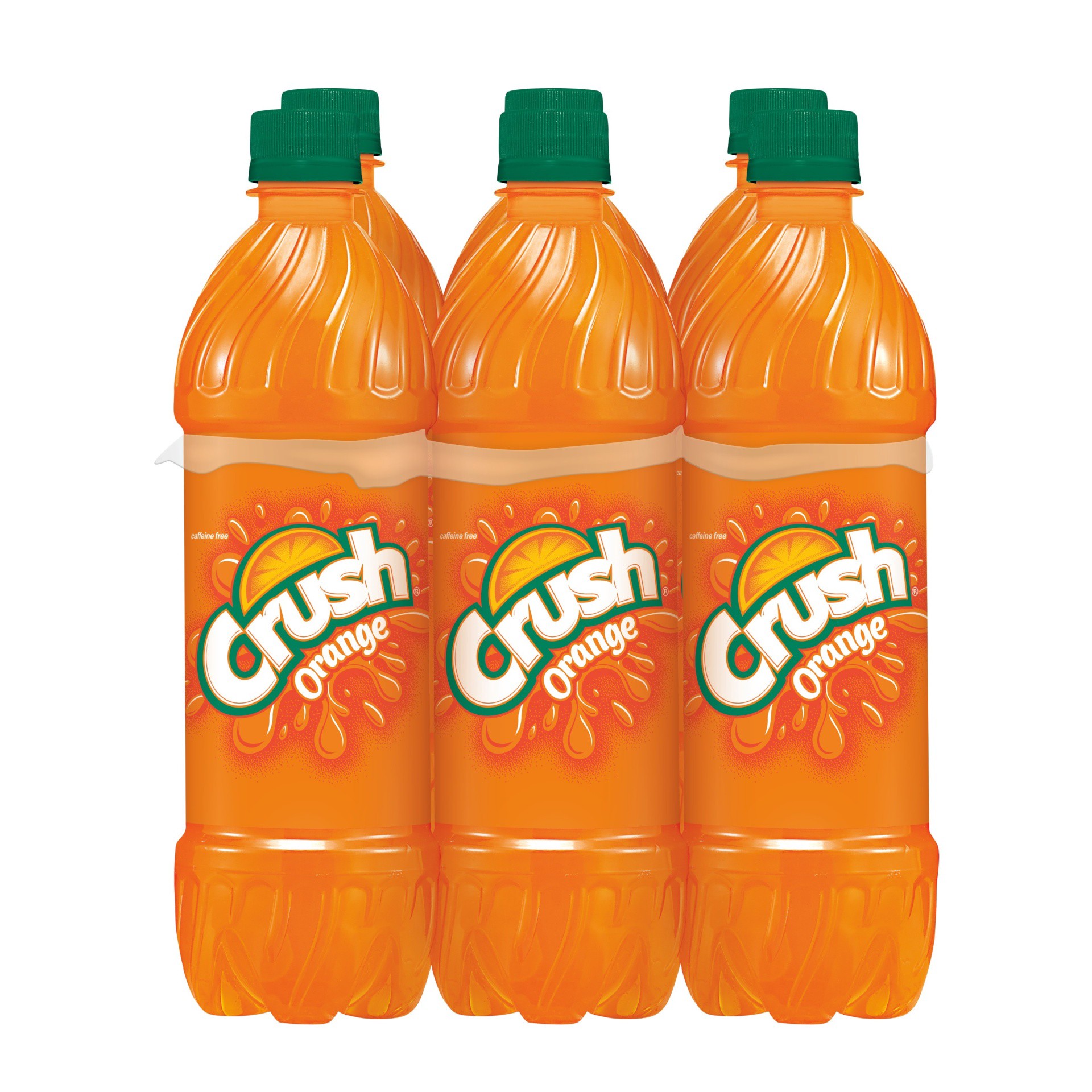 slide 1 of 7, Crush Orange Soda, .5 L bottles, 6 pack, 6 ct; 16.9 fl oz